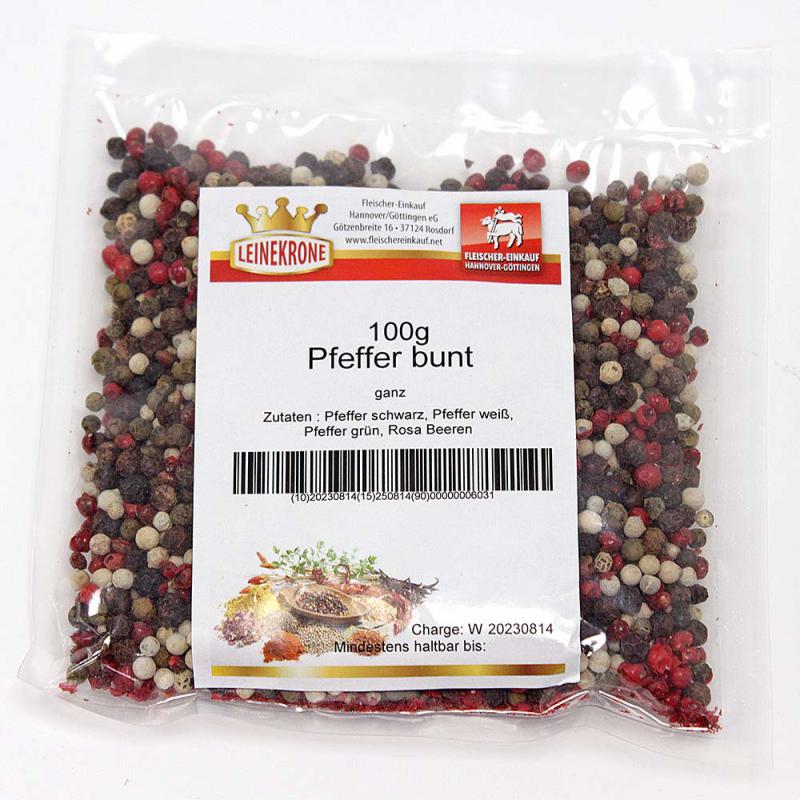 Pfeffer bunt verpackt 100 g